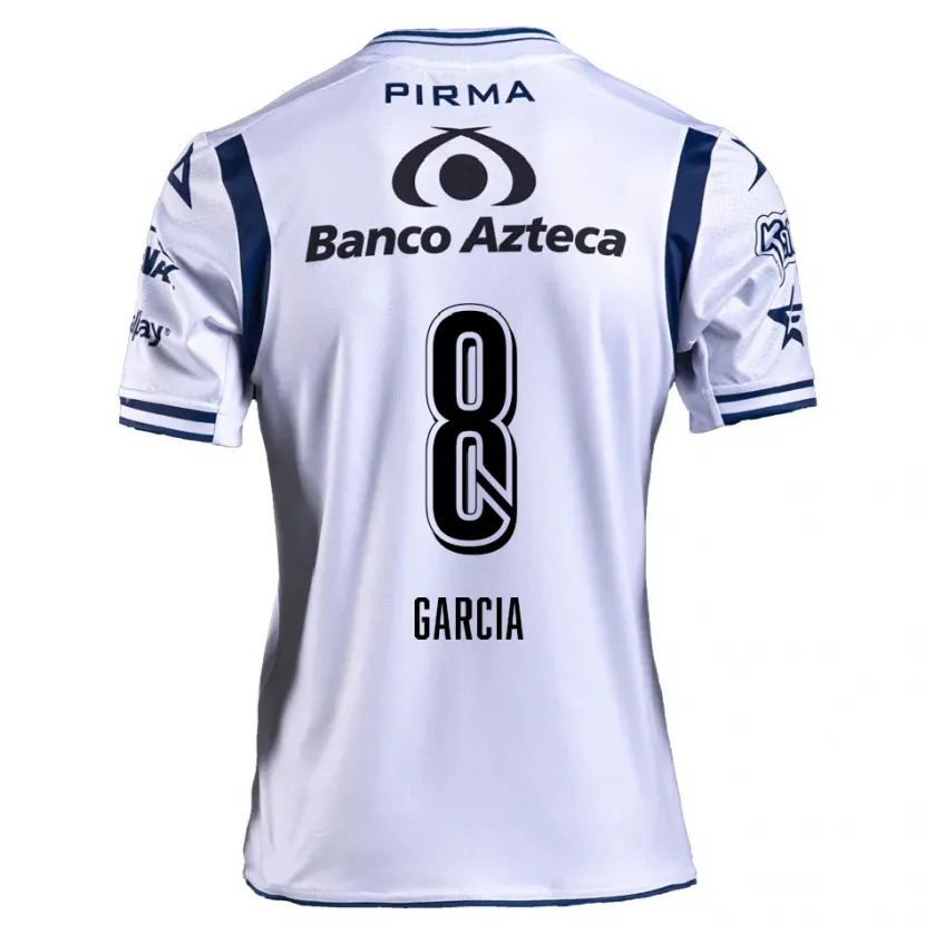 Danxen Herren Luis García #8 Weiß Marineblau Heimtrikot Trikot 2024/25 T-Shirt