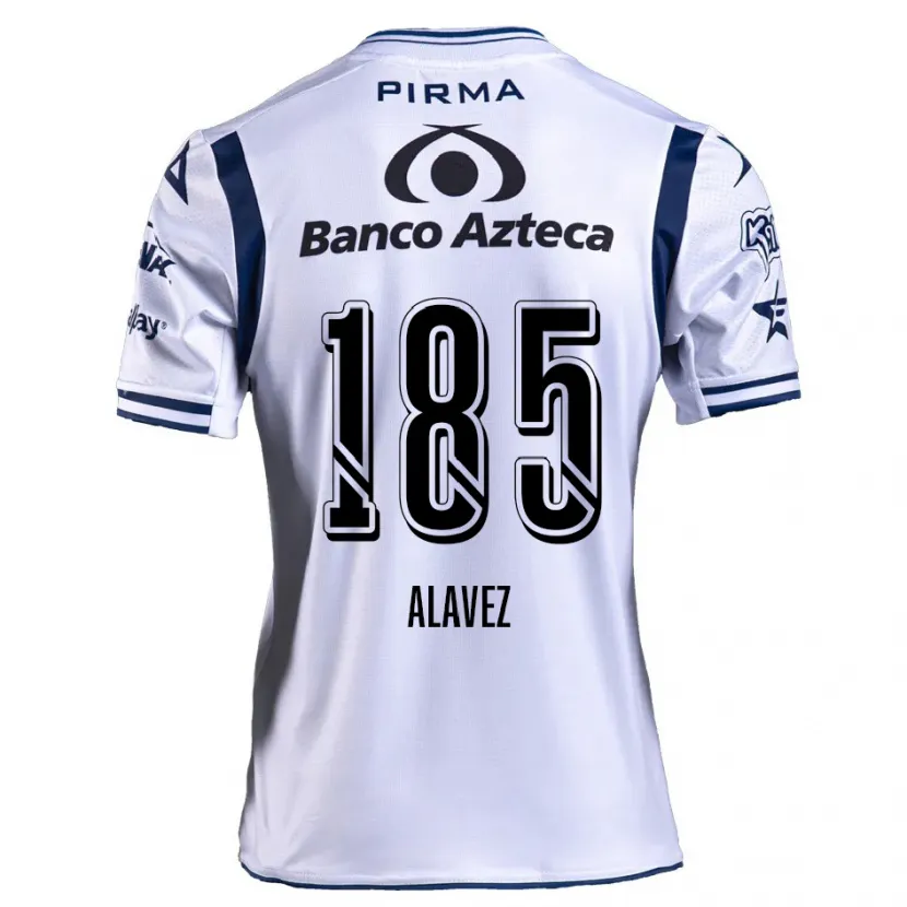 Danxen Herren Brian Alavez #185 Weiß Marineblau Heimtrikot Trikot 2024/25 T-Shirt