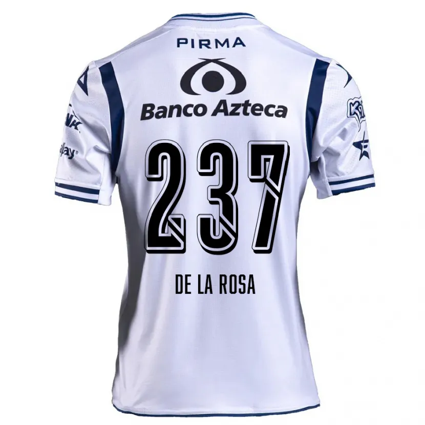 Danxen Herren Álvaro De La Rosa #237 Weiß Marineblau Heimtrikot Trikot 2024/25 T-Shirt