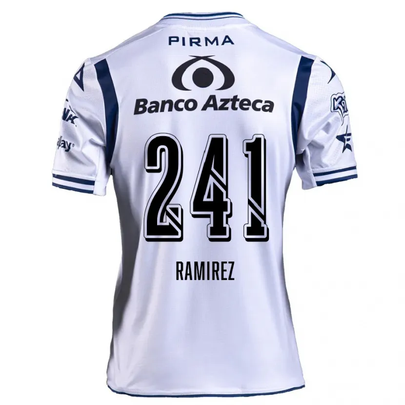 Danxen Herren Eduardo Ramírez #241 Weiß Marineblau Heimtrikot Trikot 2024/25 T-Shirt
