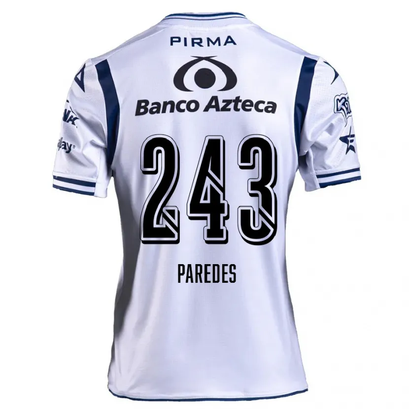 Danxen Herren Iker Paredes #243 Weiß Marineblau Heimtrikot Trikot 2024/25 T-Shirt