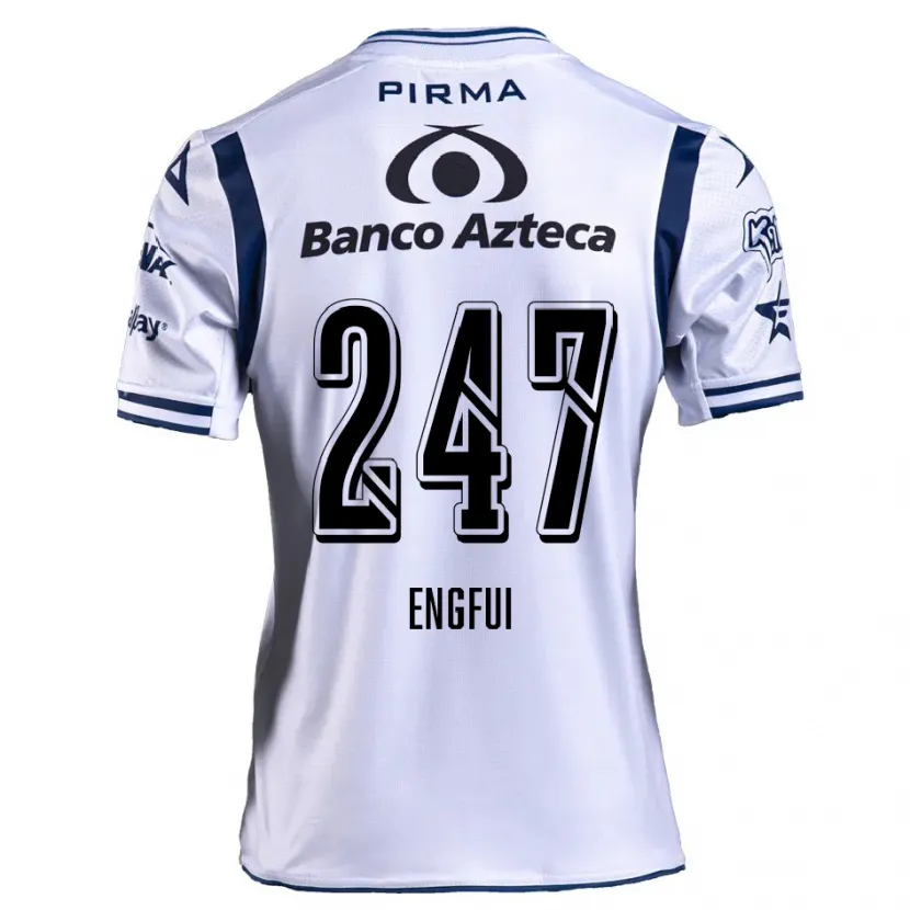 Danxen Herren Emilio Engfui #247 Weiß Marineblau Heimtrikot Trikot 2024/25 T-Shirt