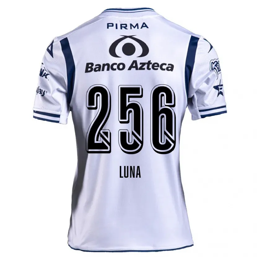 Danxen Herren Ángel Luna #256 Weiß Marineblau Heimtrikot Trikot 2024/25 T-Shirt
