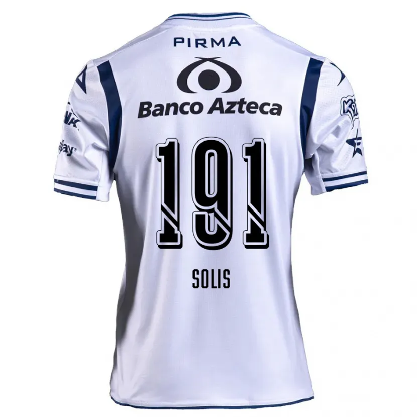 Danxen Herren César Solís #191 Weiß Marineblau Heimtrikot Trikot 2024/25 T-Shirt