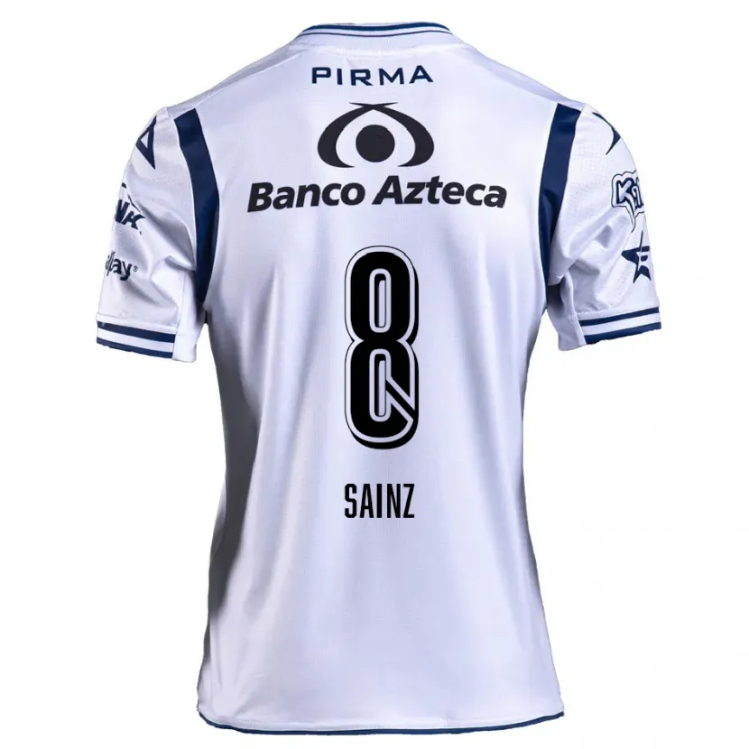 Danxen Herren María Sainz #8 Weiß Marineblau Heimtrikot Trikot 2024/25 T-Shirt