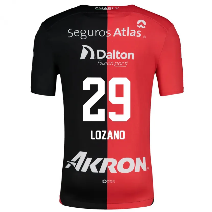 Danxen Herren Brian Lozano #29 Rot Schwarz Heimtrikot Trikot 2024/25 T-Shirt