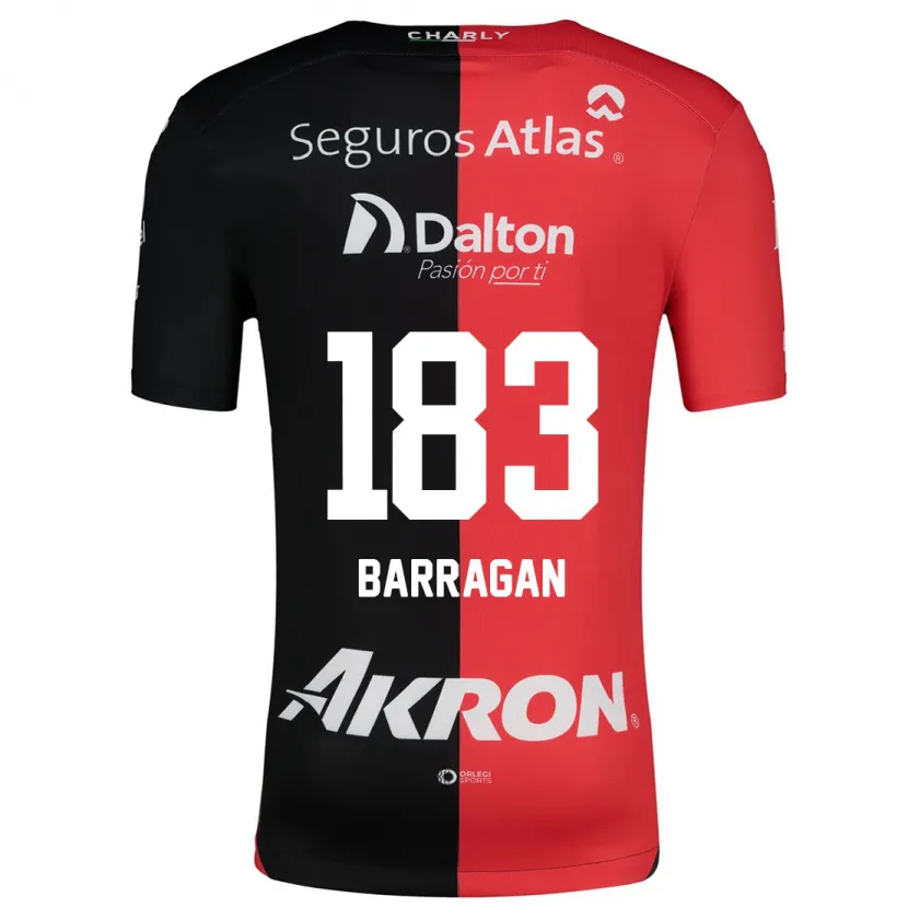 Danxen Herren Roberto Barragán #183 Rot Schwarz Heimtrikot Trikot 2024/25 T-Shirt