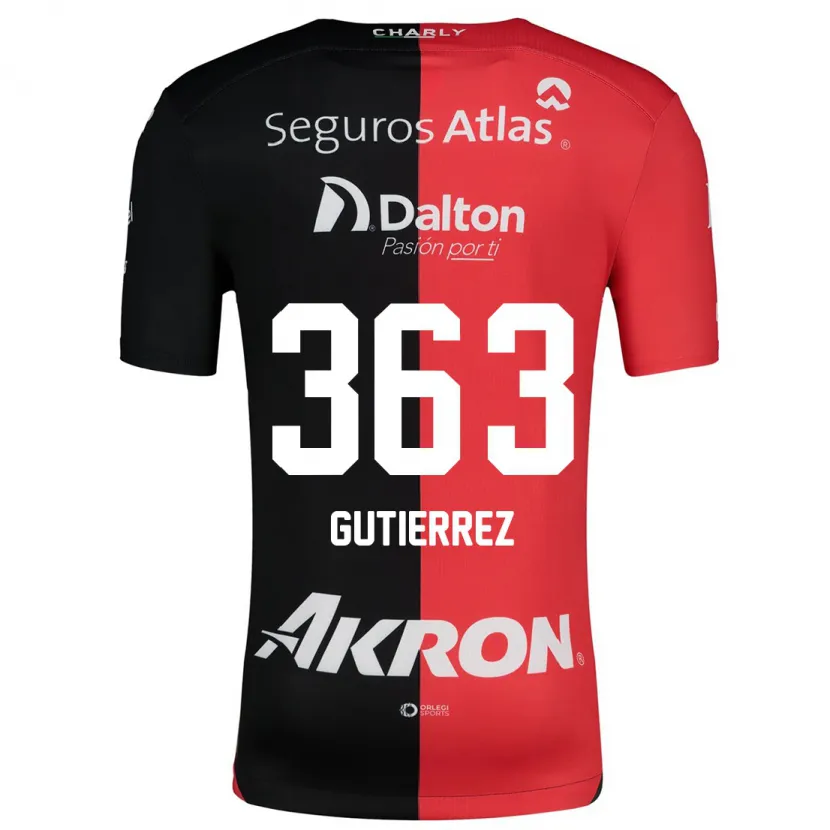 Danxen Herren Orlando Gutiérrez #363 Rot Schwarz Heimtrikot Trikot 2024/25 T-Shirt