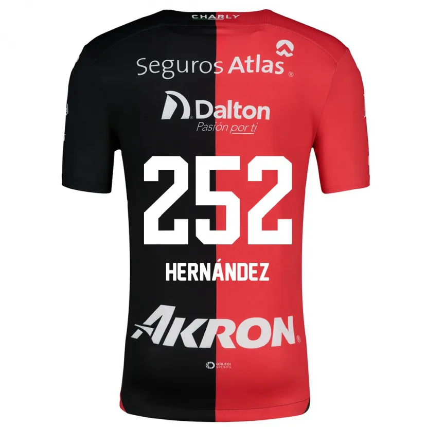 Danxen Herren Luis Hernández #252 Rot Schwarz Heimtrikot Trikot 2024/25 T-Shirt
