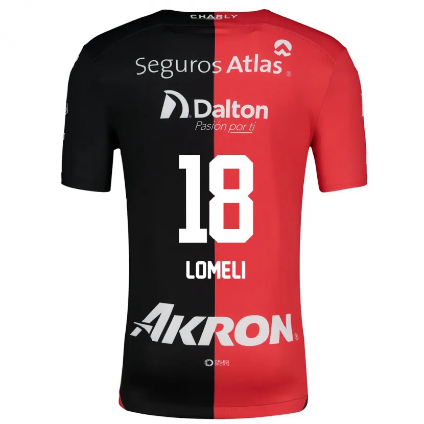 Danxen Herren Alejandra Lomelí #18 Rot Schwarz Heimtrikot Trikot 2024/25 T-Shirt