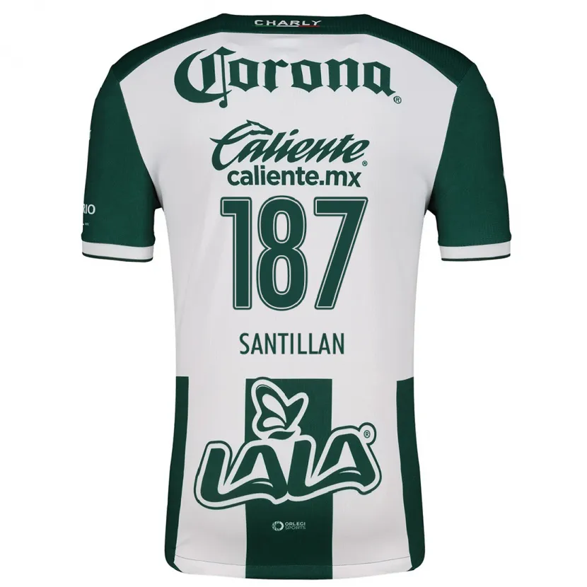 Danxen Herren Emilio Santillán #187 Grün Weiß Heimtrikot Trikot 2024/25 T-Shirt