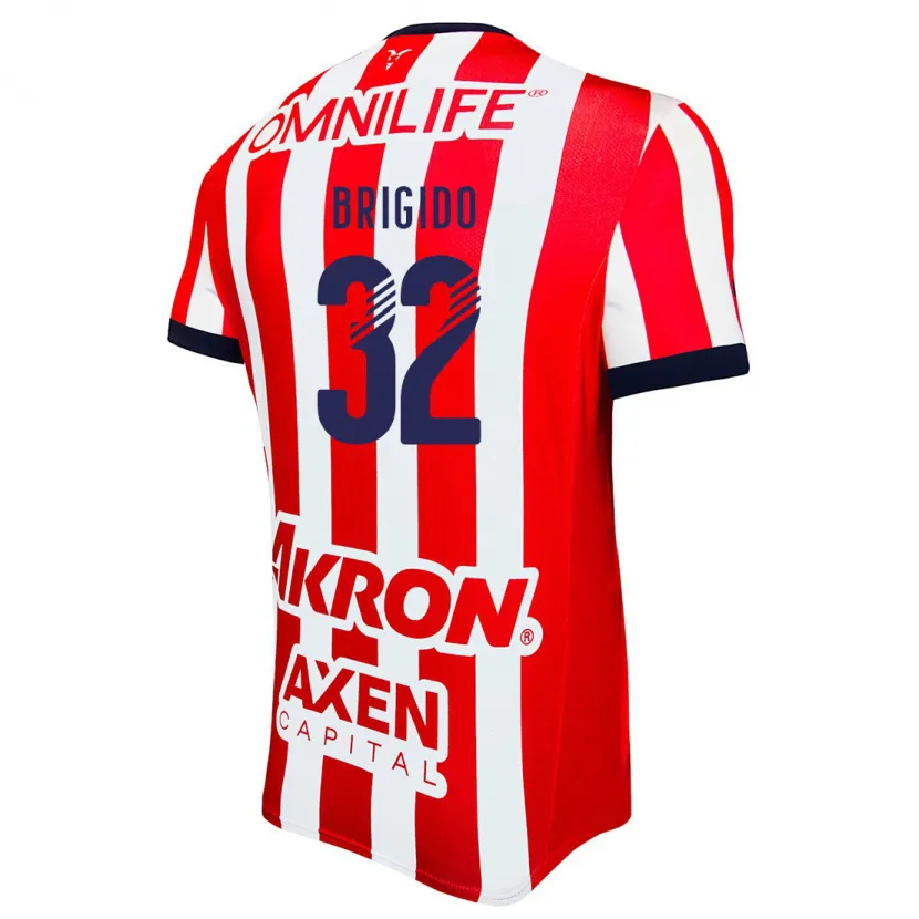 Danxen Herren Jesús Brígido #32 Rot Weiß Blau Heimtrikot Trikot 2024/25 T-Shirt