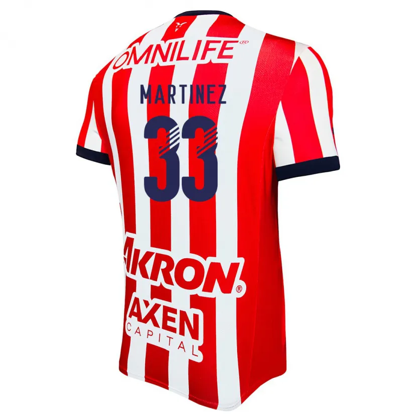 Danxen Herren Raúl Martínez #33 Rot Weiß Blau Heimtrikot Trikot 2024/25 T-Shirt