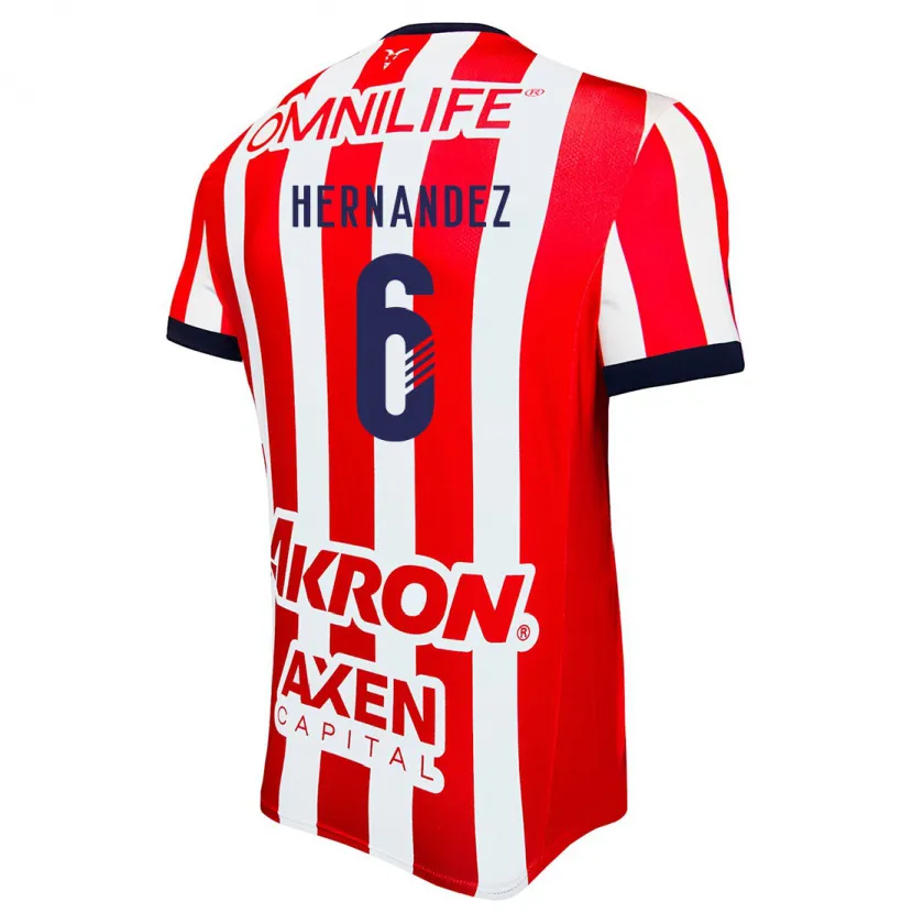 Danxen Herren Ana Camila Hernández #6 Rot Weiß Blau Heimtrikot Trikot 2024/25 T-Shirt
