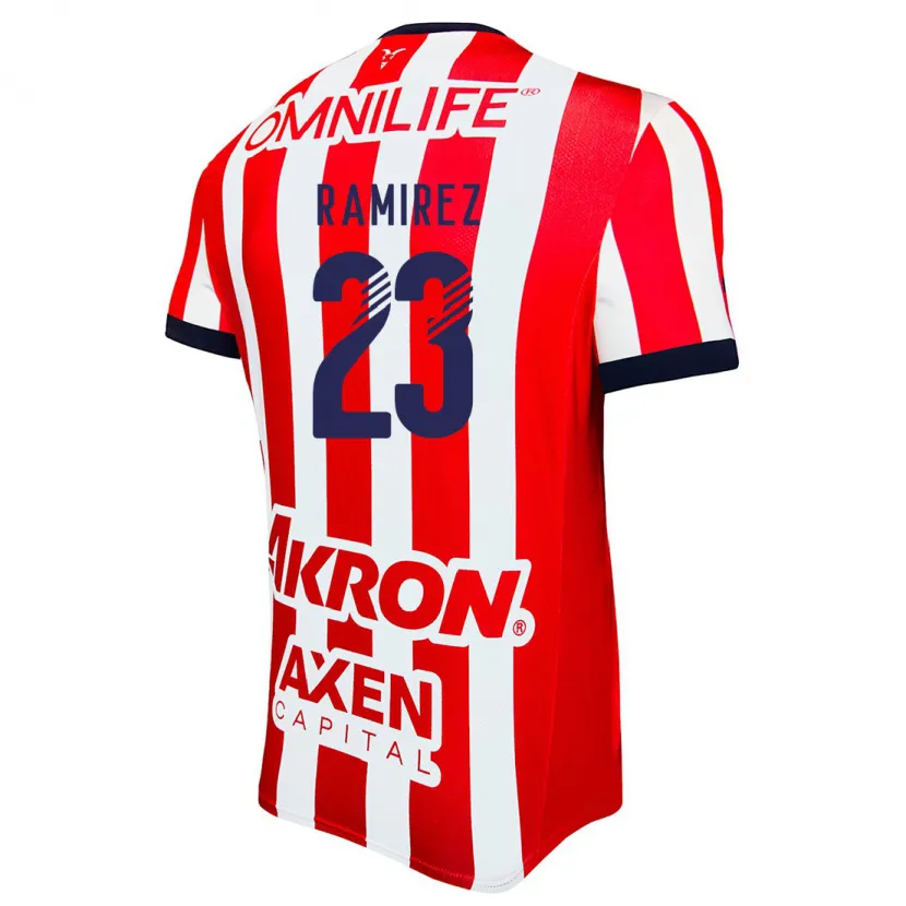 Danxen Herren Alessandra Ramírez #23 Rot Weiß Blau Heimtrikot Trikot 2024/25 T-Shirt