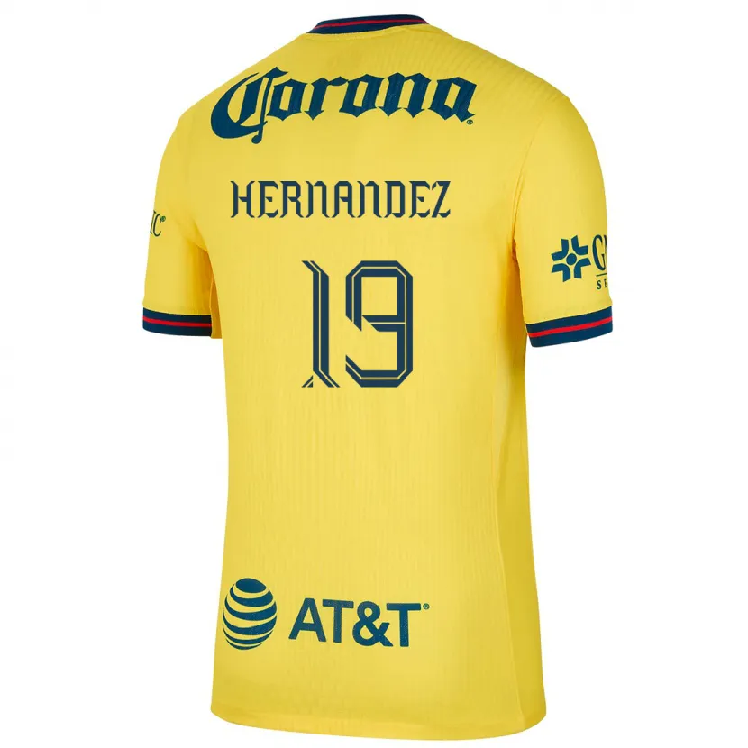 Danxen Herren Illian Hernández #19 Gelb Blau Heimtrikot Trikot 2024/25 T-Shirt