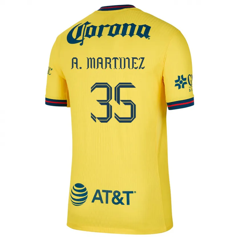 Danxen Herren Arturo Martínez #35 Gelb Blau Heimtrikot Trikot 2024/25 T-Shirt