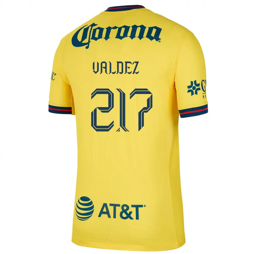 Danxen Herren Víctor Valdez #217 Gelb Blau Heimtrikot Trikot 2024/25 T-Shirt