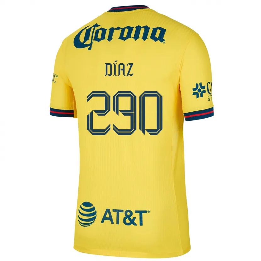 Danxen Herren Julio Díaz #290 Gelb Blau Heimtrikot Trikot 2024/25 T-Shirt