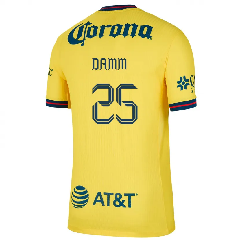 Danxen Herren Jurgen Damm #25 Gelb Blau Heimtrikot Trikot 2024/25 T-Shirt