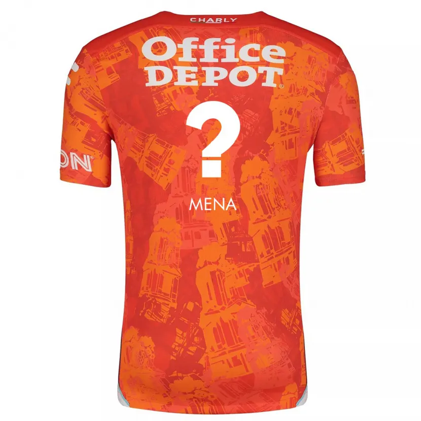 Danxen Herren Ángel Mena #0 Orange Weiß Auswärtstrikot Trikot 2024/25 T-Shirt