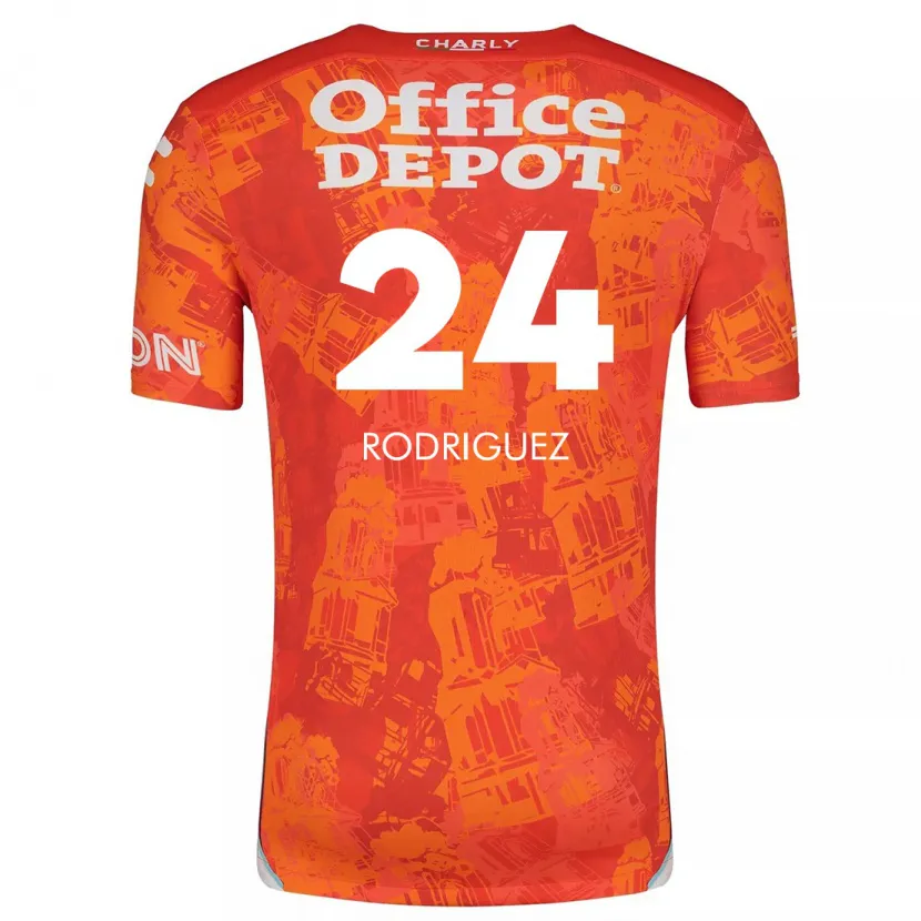 Danxen Herren Luis Rodríguez #24 Orange Weiß Auswärtstrikot Trikot 2024/25 T-Shirt