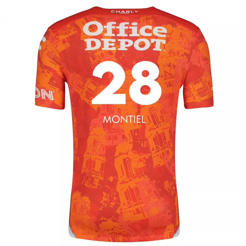 Danxen Herren Elías Montiel #28 Orange Weiß Auswärtstrikot Trikot 2024/25 T-Shirt