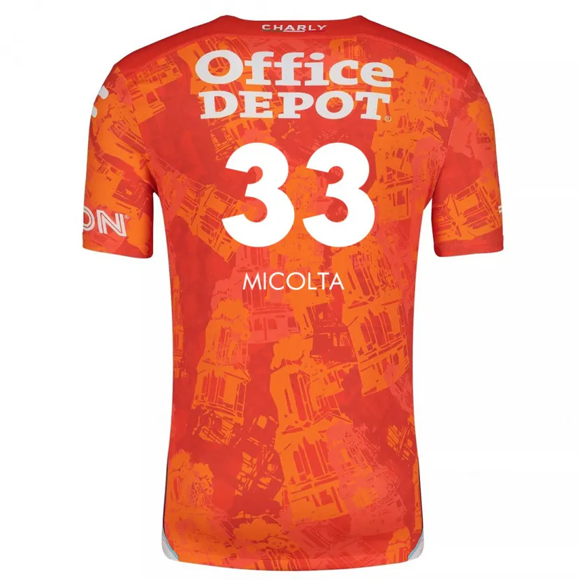 Danxen Herren Andrés Micolta #33 Orange Weiß Auswärtstrikot Trikot 2024/25 T-Shirt