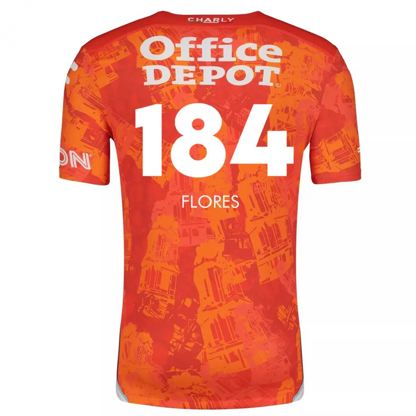 Danxen Herren Jason Flores #184 Orange Weiß Auswärtstrikot Trikot 2024/25 T-Shirt
