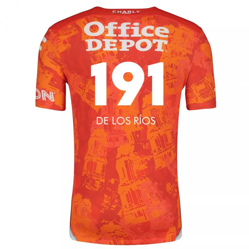 Danxen Herren Sergio De Los Ríos #191 Orange Weiß Auswärtstrikot Trikot 2024/25 T-Shirt
