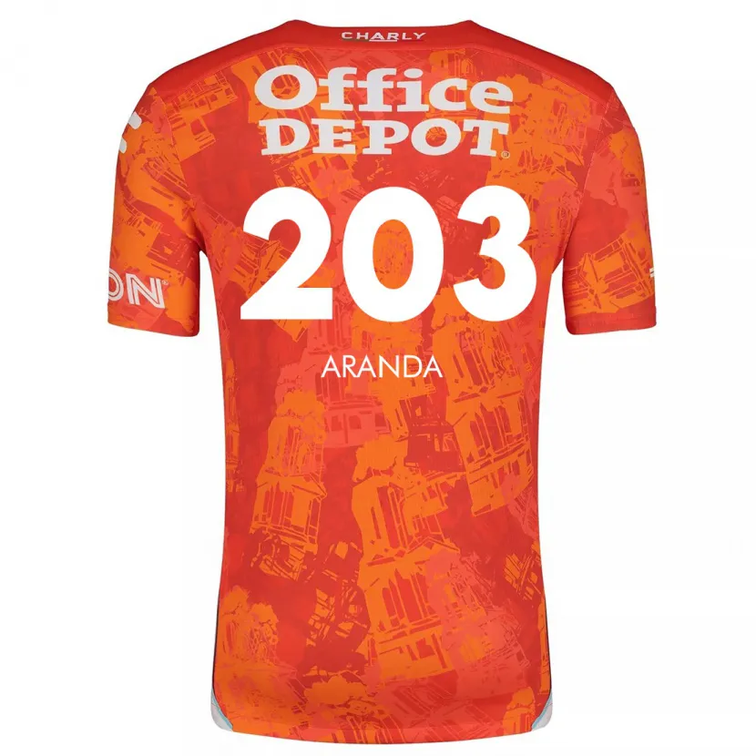 Danxen Herren Juan Aranda #203 Orange Weiß Auswärtstrikot Trikot 2024/25 T-Shirt