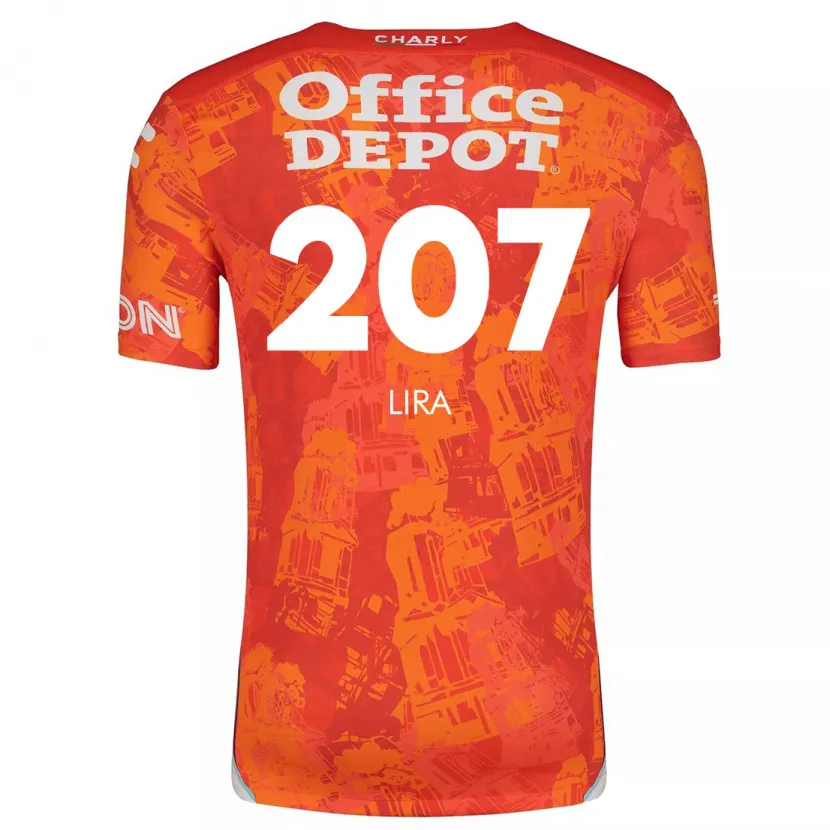 Danxen Herren Almir Lira #207 Orange Weiß Auswärtstrikot Trikot 2024/25 T-Shirt