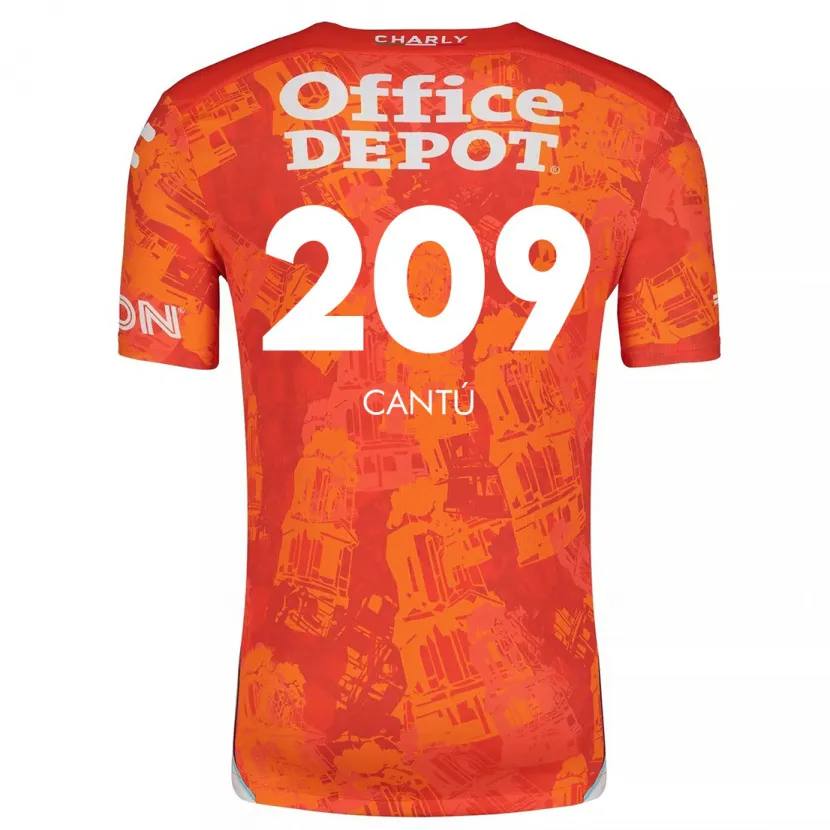 Danxen Herren Juan Cantú #209 Orange Weiß Auswärtstrikot Trikot 2024/25 T-Shirt