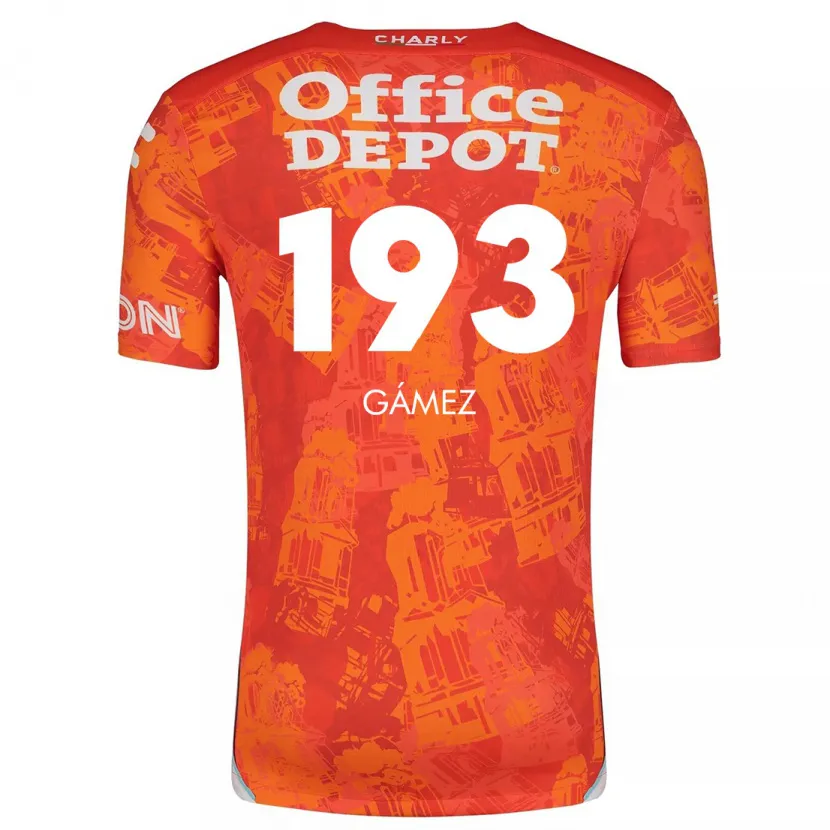 Danxen Herren Juan Gámez #193 Orange Weiß Auswärtstrikot Trikot 2024/25 T-Shirt