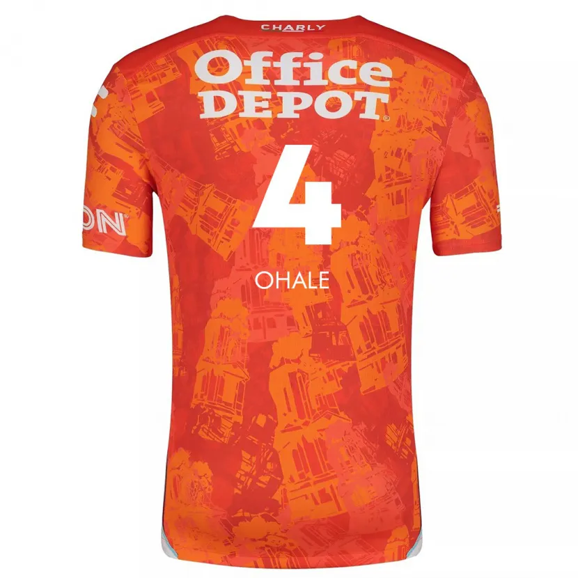Danxen Herren Osinachi Ohale #4 Orange Weiß Auswärtstrikot Trikot 2024/25 T-Shirt