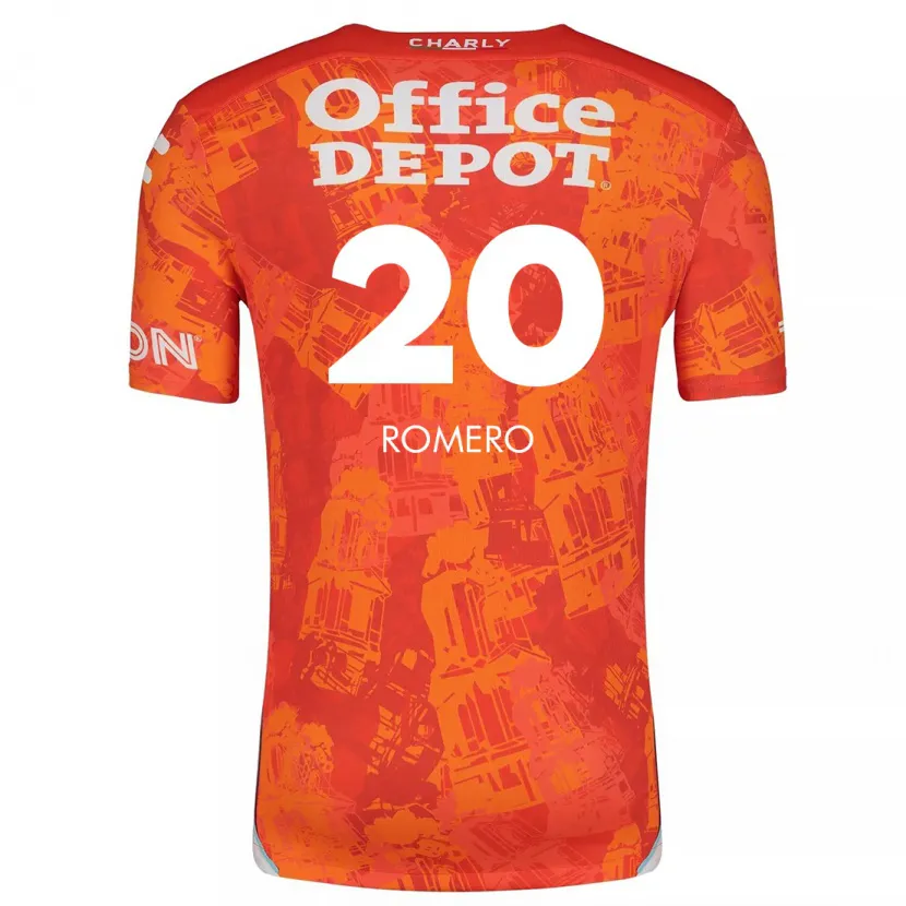 Danxen Herren Tamara Romero #20 Orange Weiß Auswärtstrikot Trikot 2024/25 T-Shirt