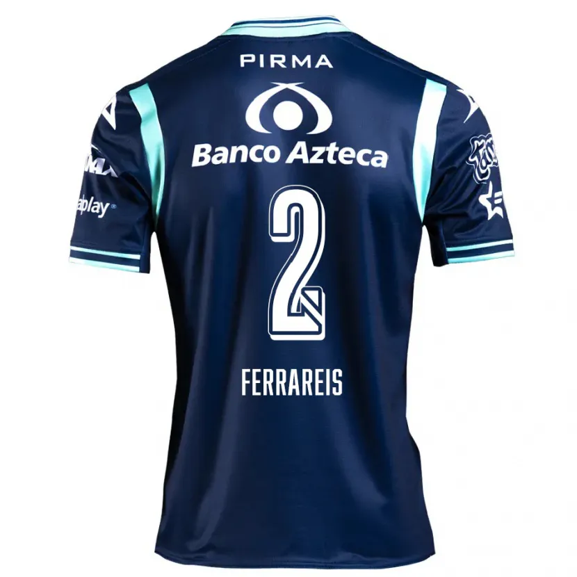 Danxen Herren Gustavo Ferrareis #2 Navy Blau Auswärtstrikot Trikot 2024/25 T-Shirt