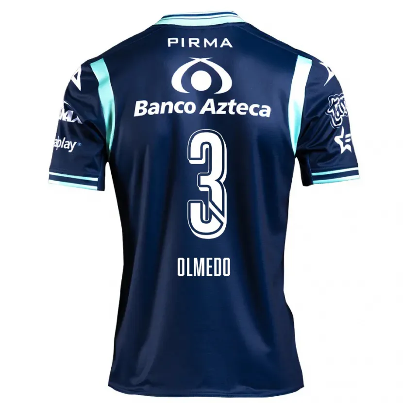 Danxen Herren Sebastián Olmedo #3 Navy Blau Auswärtstrikot Trikot 2024/25 T-Shirt