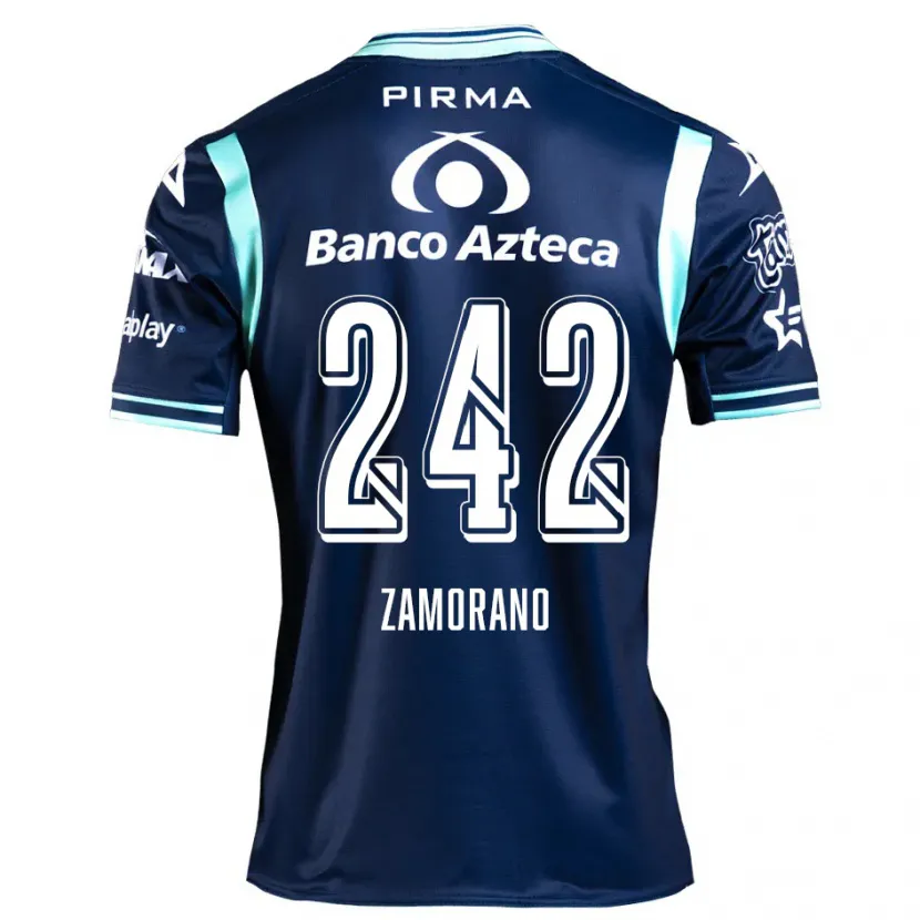 Danxen Herren Leonardo Zamorano #242 Navy Blau Auswärtstrikot Trikot 2024/25 T-Shirt