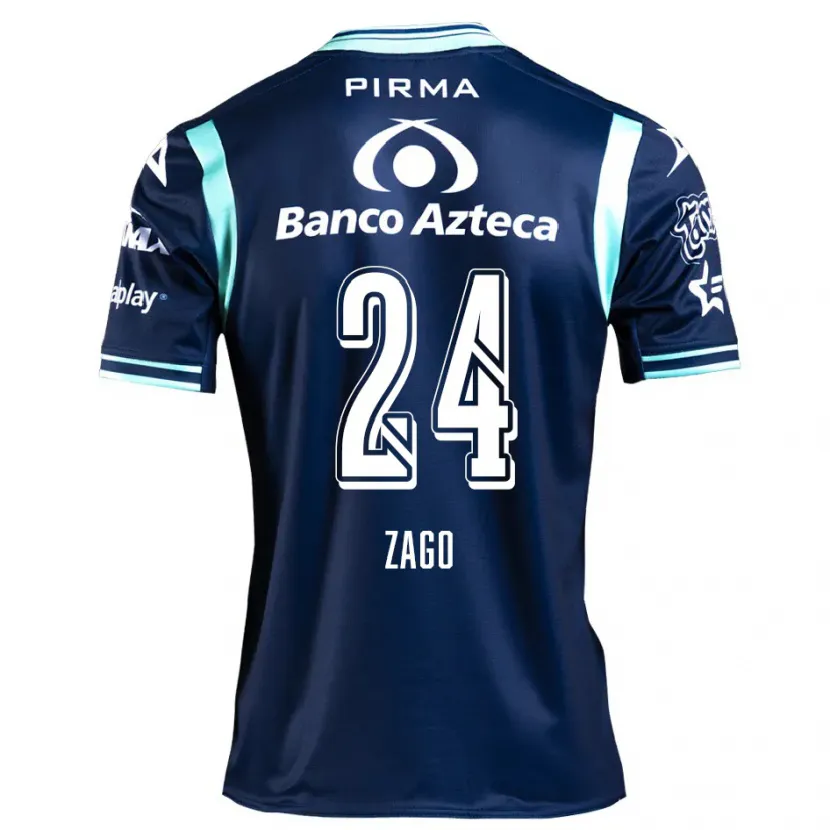 Danxen Herren Diego Zago #24 Navy Blau Auswärtstrikot Trikot 2024/25 T-Shirt