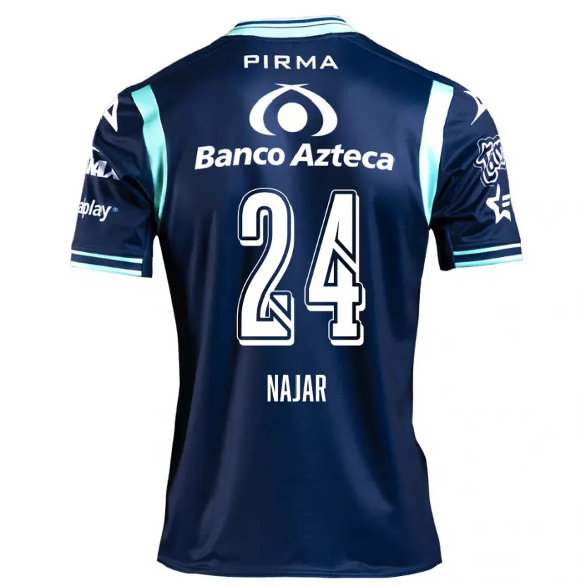 Danxen Herren Ivonne Najar #24 Navy Blau Auswärtstrikot Trikot 2024/25 T-Shirt