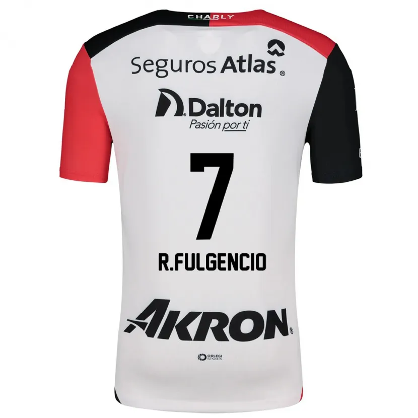 Danxen Herren Raymundo Fulgencio #7 Weiß Rot Schwarz Auswärtstrikot Trikot 2024/25 T-Shirt