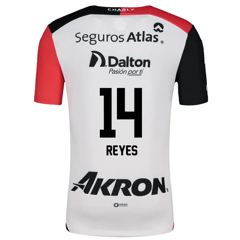 Danxen Herren Luis Reyes #14 Weiß Rot Schwarz Auswärtstrikot Trikot 2024/25 T-Shirt