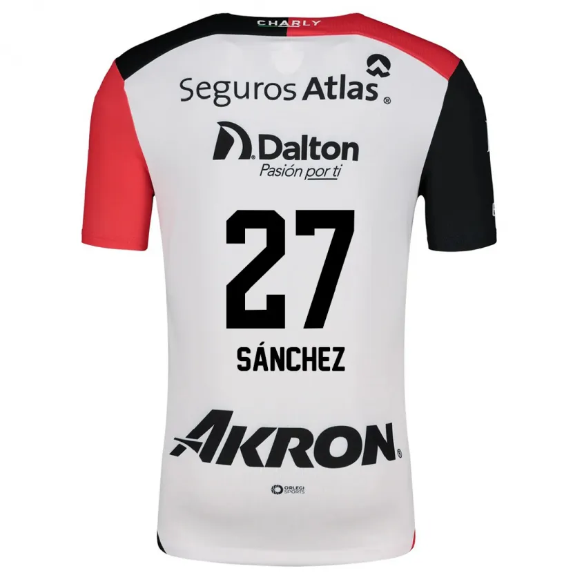 Danxen Herren Antonio Sánchez #27 Weiß Rot Schwarz Auswärtstrikot Trikot 2024/25 T-Shirt