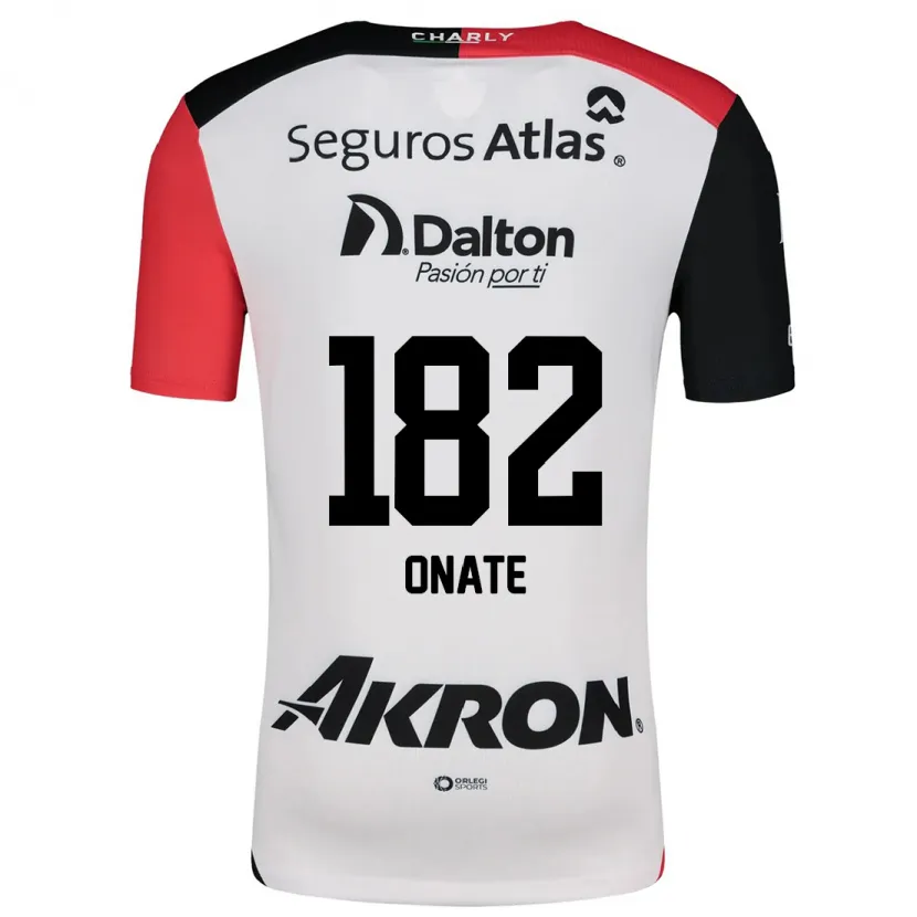 Danxen Herren Axel Oñate #182 Weiß Rot Schwarz Auswärtstrikot Trikot 2024/25 T-Shirt