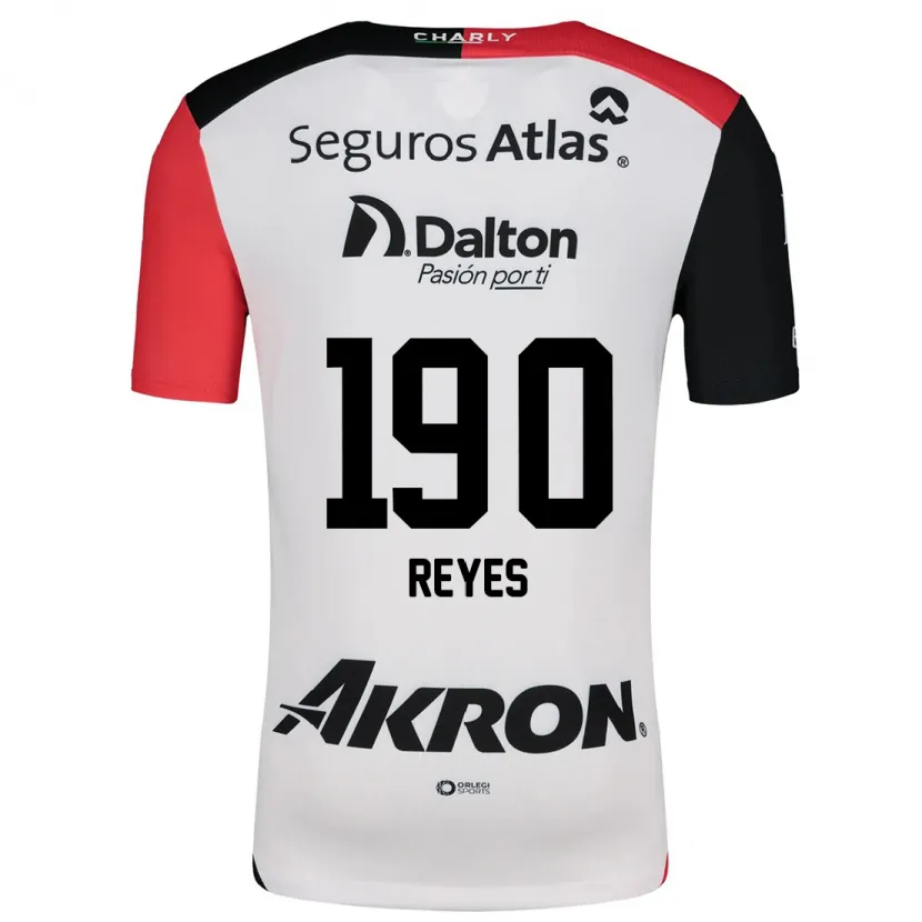 Danxen Herren Óscar Reyes #190 Weiß Rot Schwarz Auswärtstrikot Trikot 2024/25 T-Shirt