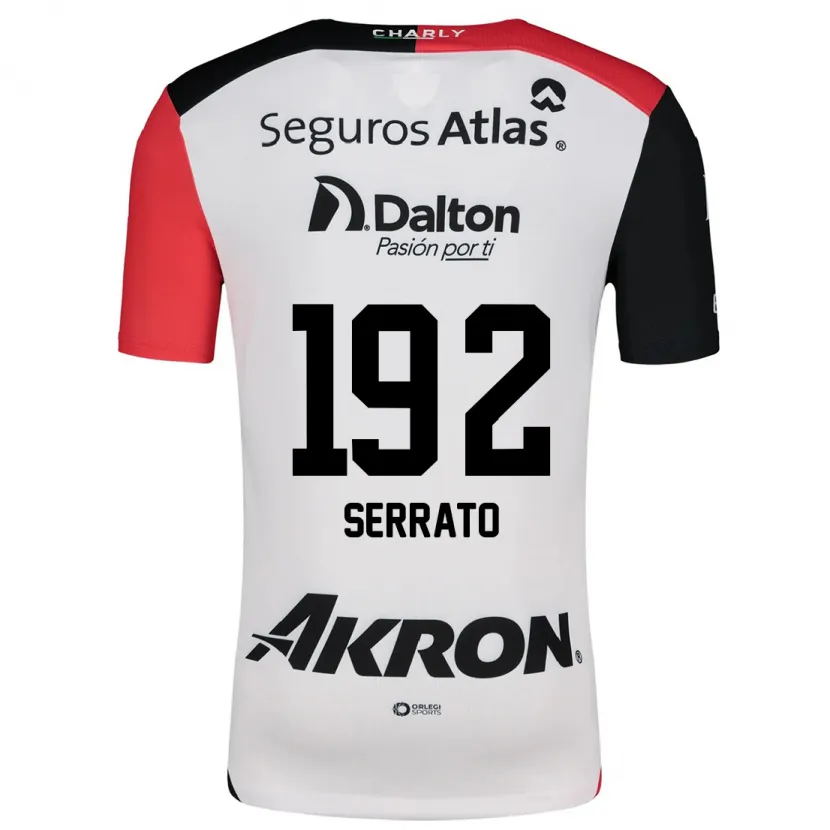 Danxen Herren Jesús Serrato #192 Weiß Rot Schwarz Auswärtstrikot Trikot 2024/25 T-Shirt