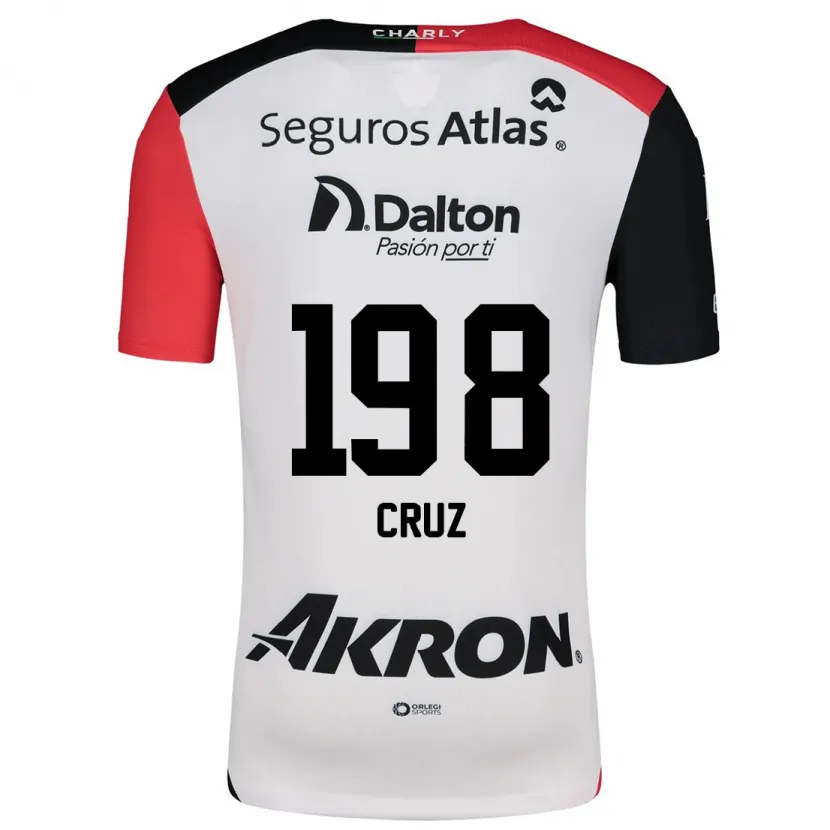 Danxen Herren Carlos Cruz #198 Weiß Rot Schwarz Auswärtstrikot Trikot 2024/25 T-Shirt