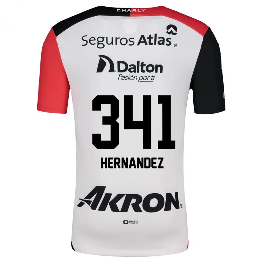 Danxen Herren Leonardo Hernández #341 Weiß Rot Schwarz Auswärtstrikot Trikot 2024/25 T-Shirt