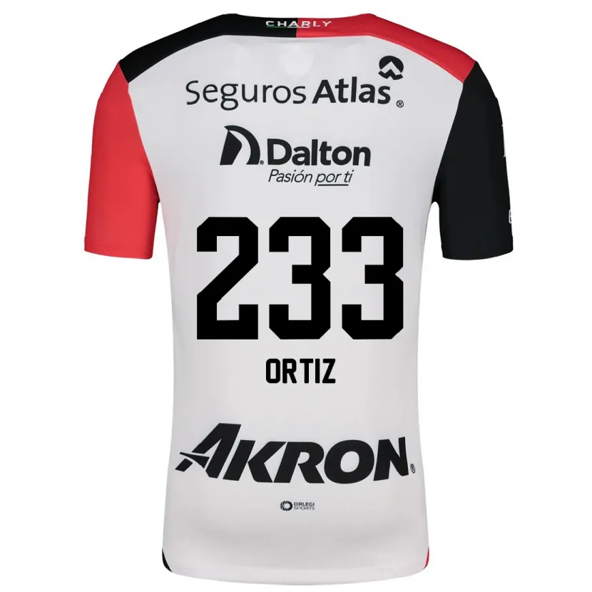 Danxen Herren Brandon Ortiz #233 Weiß Rot Schwarz Auswärtstrikot Trikot 2024/25 T-Shirt